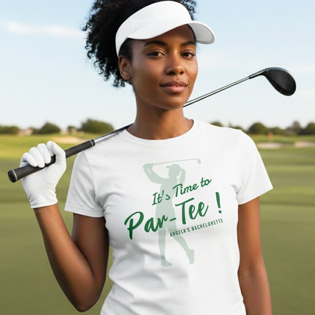 T-shirt Enterrement de vie de jeune fille Golf Il est temp (Créateur téléchargé)