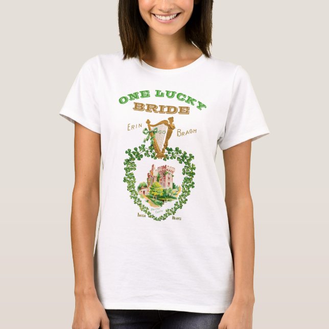 T-shirt Enterrement de vie de jeune fille Mariage Irlandai (Devant)