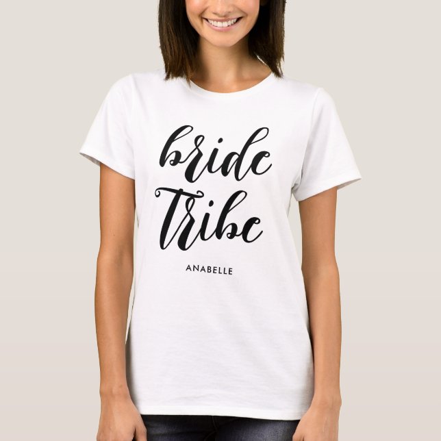 T-shirt Enterrement de vie de jeune fille moderne et minim (Devant)