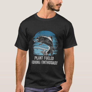 T-shirt Enthousiaste de la pêche à l'énergie végétale Mode
