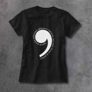 T-shirt Enthousiaste de la virgule d'Oxford