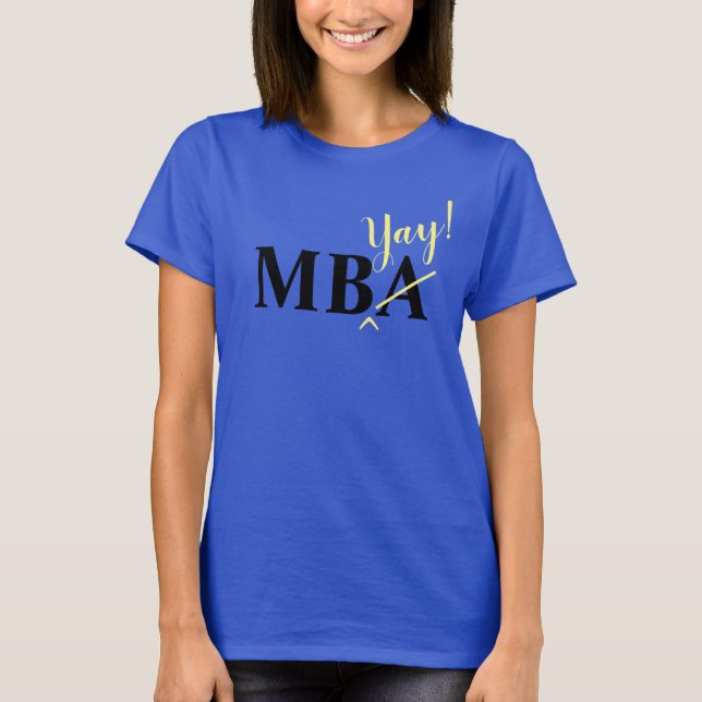 T-shirt Enthousiaste MBA Graduate (Devant)