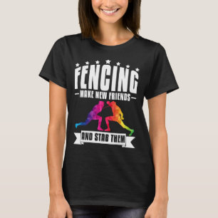 T-shirt Enthousiastes de la clôture fou Funny Fencer