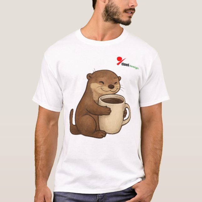 T-Shirt "Entièrement Obsédé par le Café" | Douce L (Devant)