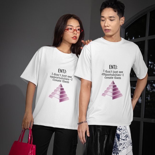 T-shirt ENTJ : Créer des opportunités (Créateur téléchargé)