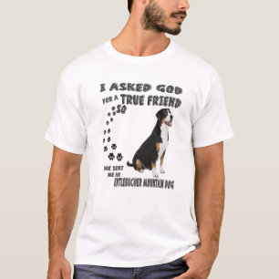 T-shirt Entlebucher Mountain Dog Dit Maman Papa Imprimer, 