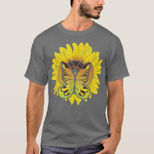 T-shirt Entomologie animale Lépidoptère de tournesol Insec