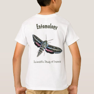 T-shirt Entomologie de dos de poche colorée personnalisé