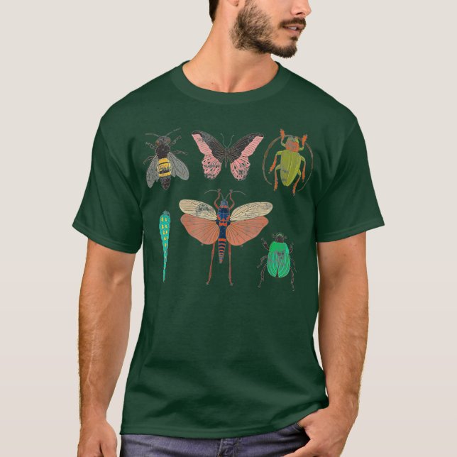 T-shirt Entomologie Insectes Science de l'identification d (Devant)