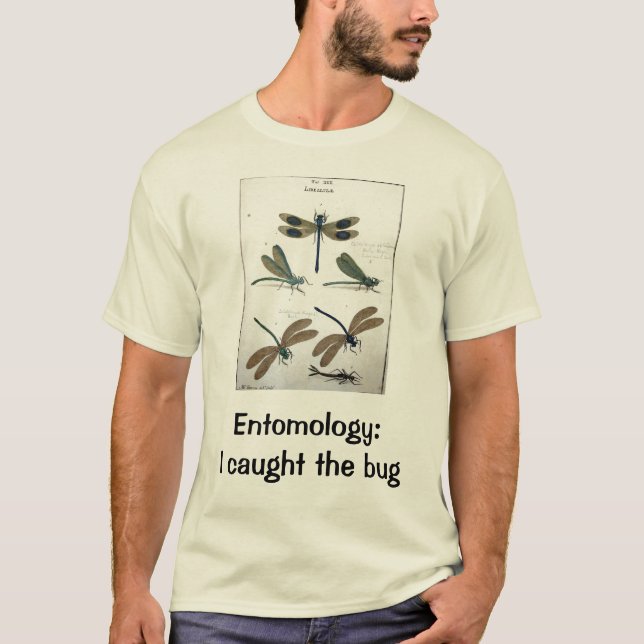 T-shirt Entomologie : J'ai attrapé l'insecte (Devant)