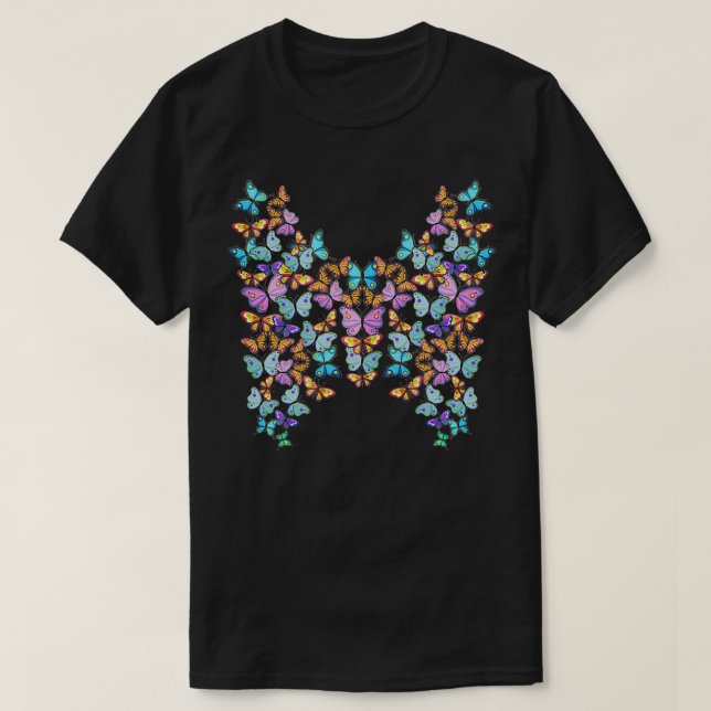 T-shirt Entomologie papillon colorée Papillons d'insectes (Design devant)
