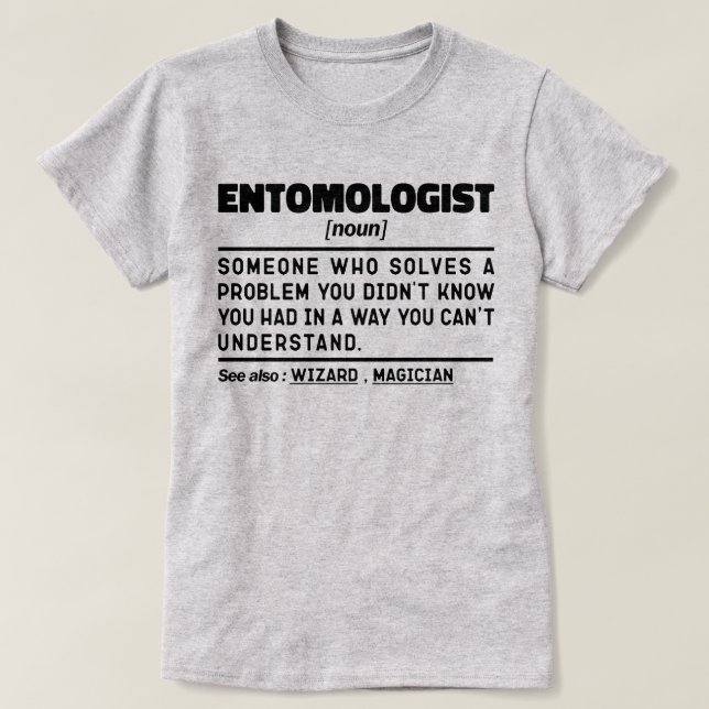 T-shirt Entomologiste Noun Insect Lover Entomologie drôle (Design devant)