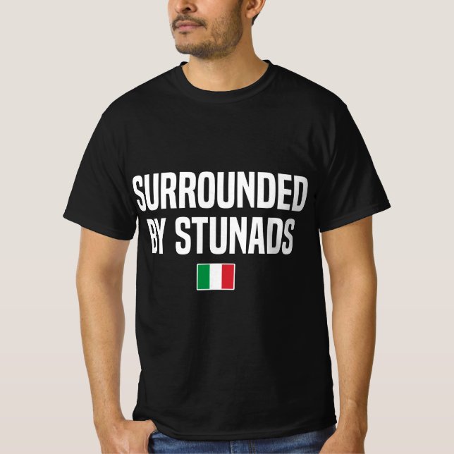 T-shirt Entouré de Stunads Italien Slang Dit Italien (Devant)