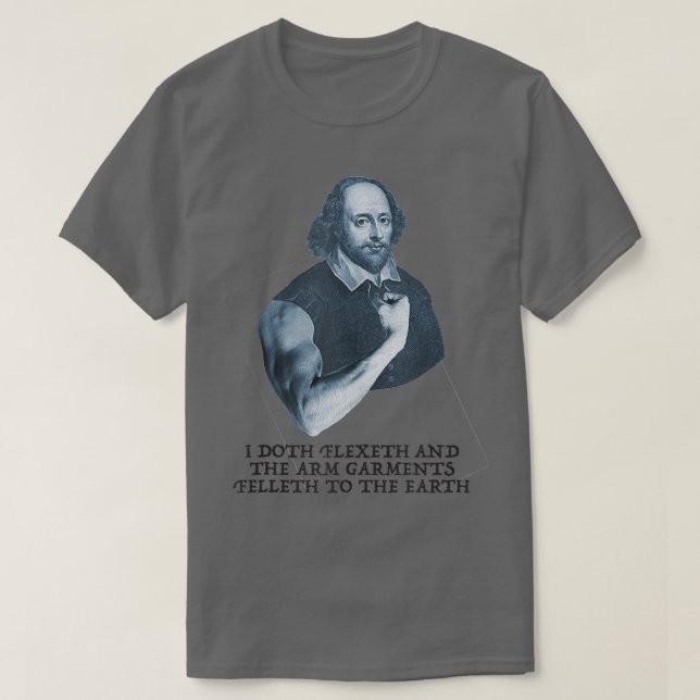 T-shirt Entraînement amusant Poids Lifting Shakespeare Hum (Design devant)