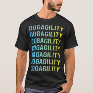 T-shirt Entraînement d'agilité pour chien jaune bleu