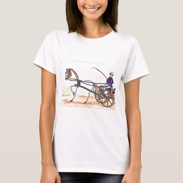 T-shirt Entraînement de chariot de CHEVAL de BÂTON (Devant)