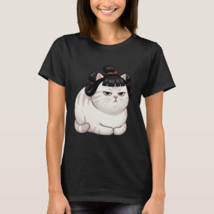 T-shirt Entraînement de chat Fitness gros Drôle Paresseux