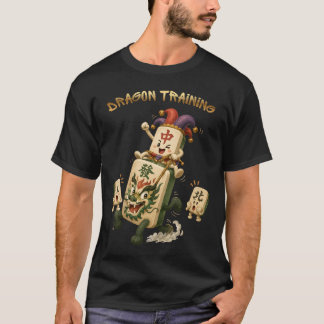 T-shirt Entraînement de dragon, humour Mahjong, Drôle 