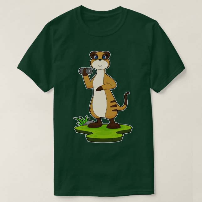 T-shirt Entraînement de force de suricate Haltère (Design devant)