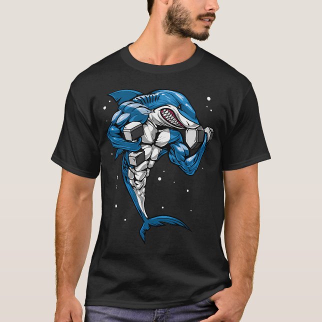 T-shirt Entraînement de forme physique du requin (Devant)