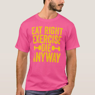 T-shirt Entraînement De Gymnastique De Poids Manger Exerci