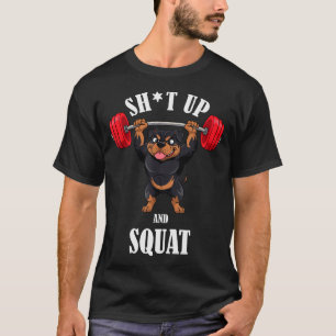 T-shirt Entraînement de musculation de squat drôle de Rott