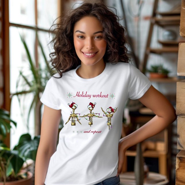 T-shirt Entraînement de Noël de vacances amusant (Créateur téléchargé)