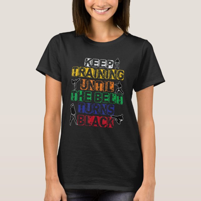T-shirt Entraînement de professeur de karaté Ceinture de J (Devant)