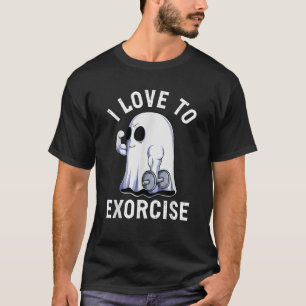 T-shirt Entraînement drôle de gym fantôme humour de muscul