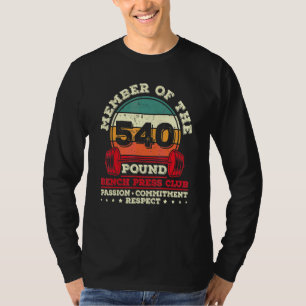 T-shirt Entraînement du poids de la presse à banc de 540 l
