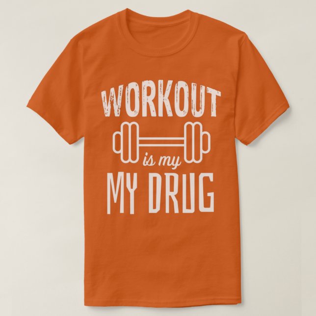 T-shirt entraînement est mon médicament (Design devant)
