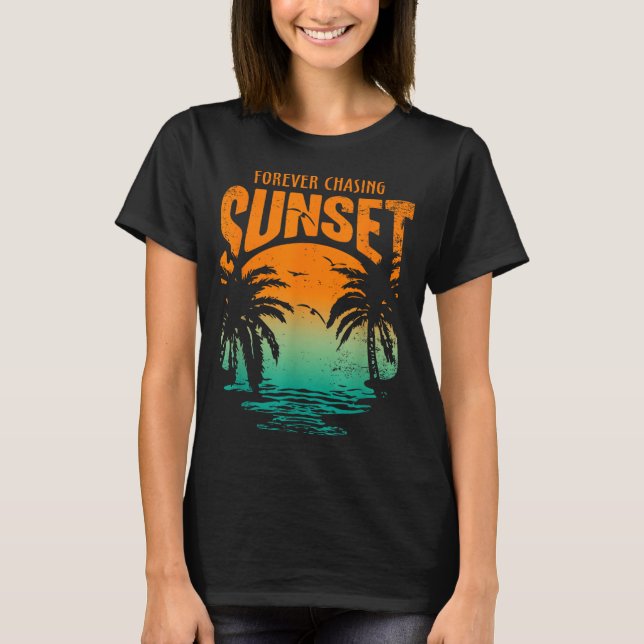 T-shirt Entraînement Éternelle Poursuite du Coucher de Sol (Devant)