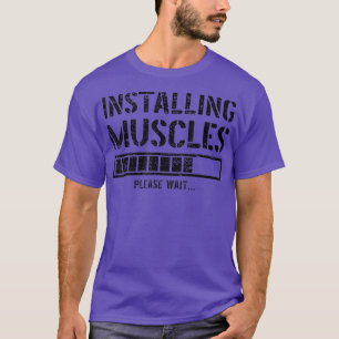 T-shirt Entraînement Gym Drôle Installation Muscles S'Il V