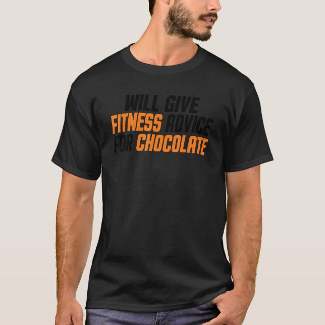 T-shirt Entraînement Gym Trainer Drôle Donner Des Conseils (Devant)