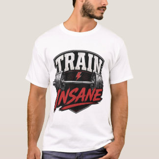 T-Shirt « Entraînement Insensé Motivation Gym Rétr
