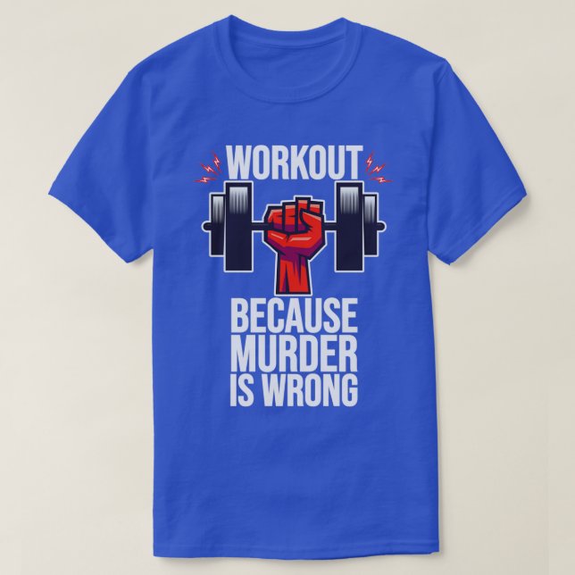 T-shirt Entraînement Parce Que Le Meurtre Est Mal (Design devant)