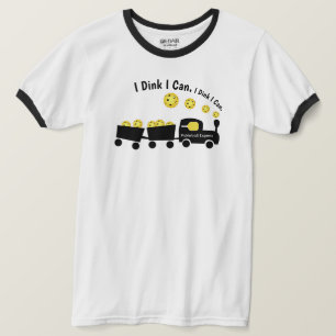 T-shirt Entraînement Pickball Je Dink Je Peux Yellow Ball