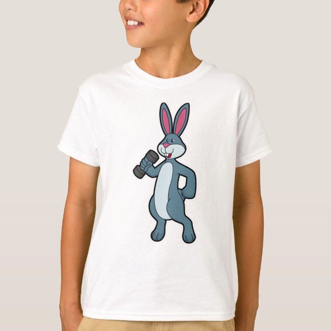 T-shirt Entraînement Rabbit at Strength avec Dumbbell (Devant)
