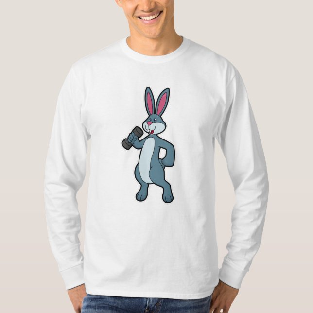T-shirt Entraînement Rabbit at Strength avec Dumbbell (Devant)
