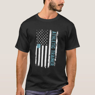 T-shirt Entraîneur Athlétique Drapeau États-Unis Formation
