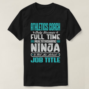 T-shirt Entraîneur d'Athlétisme Polyvalent Blague Compéten