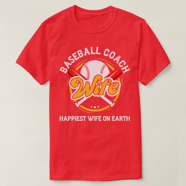 T-shirt Entraîneur de baseball Épouse professionnelle mama (Design devant)