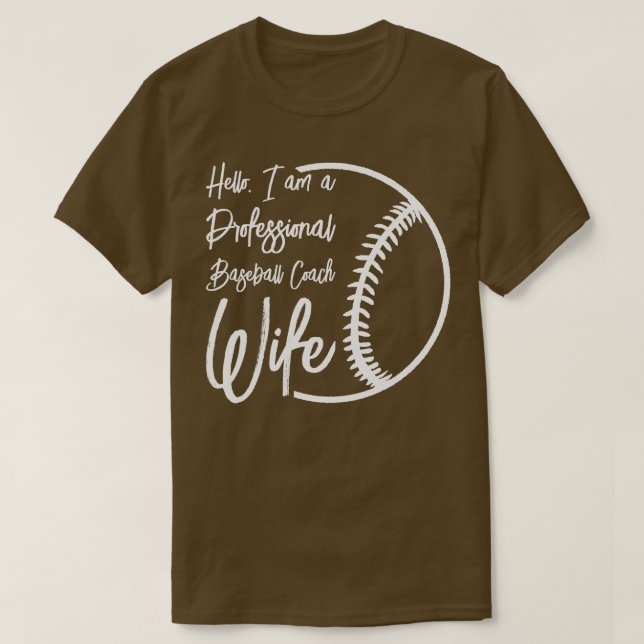 T-shirt Entraîneur de baseball Épouse professionnelle mama (Design devant)