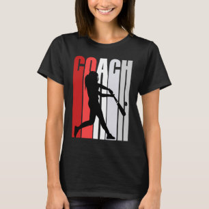 T-shirt Entraîneur De Baseball Rétro Femmes Anniversaire R
