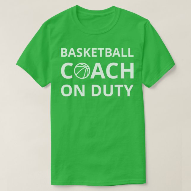 T-shirt Entraîneur de basket-ball en service I (Design devant)