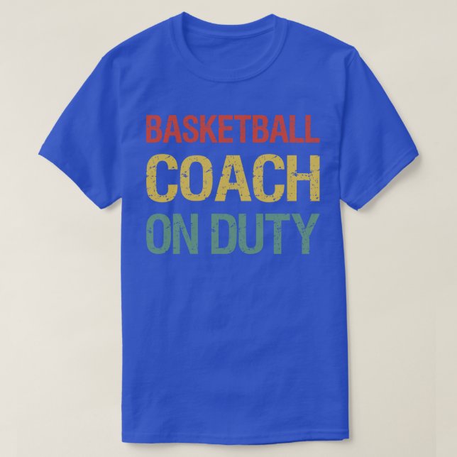 T-shirt Entraîneur de basket-ball en service II (Design devant)