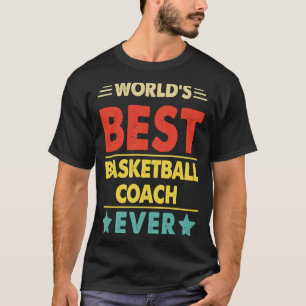 T-shirt Entraîneur de basket-ball Mondes Entraîneur de bas