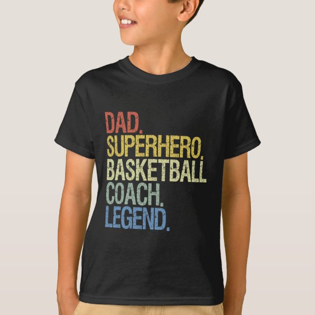 T-shirt Entraîneur de basket papa (Devant)