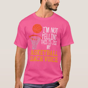 T-shirt Entraîneur De Basket Voix Funky Entraîneur De Bask