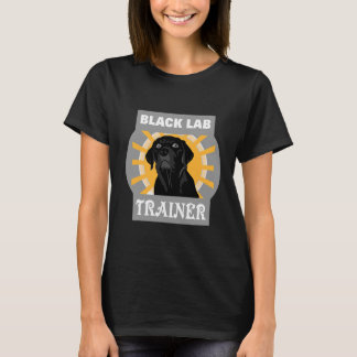 T-shirt Entraîneur de Black Lab Labrador Retriever Dog Tra